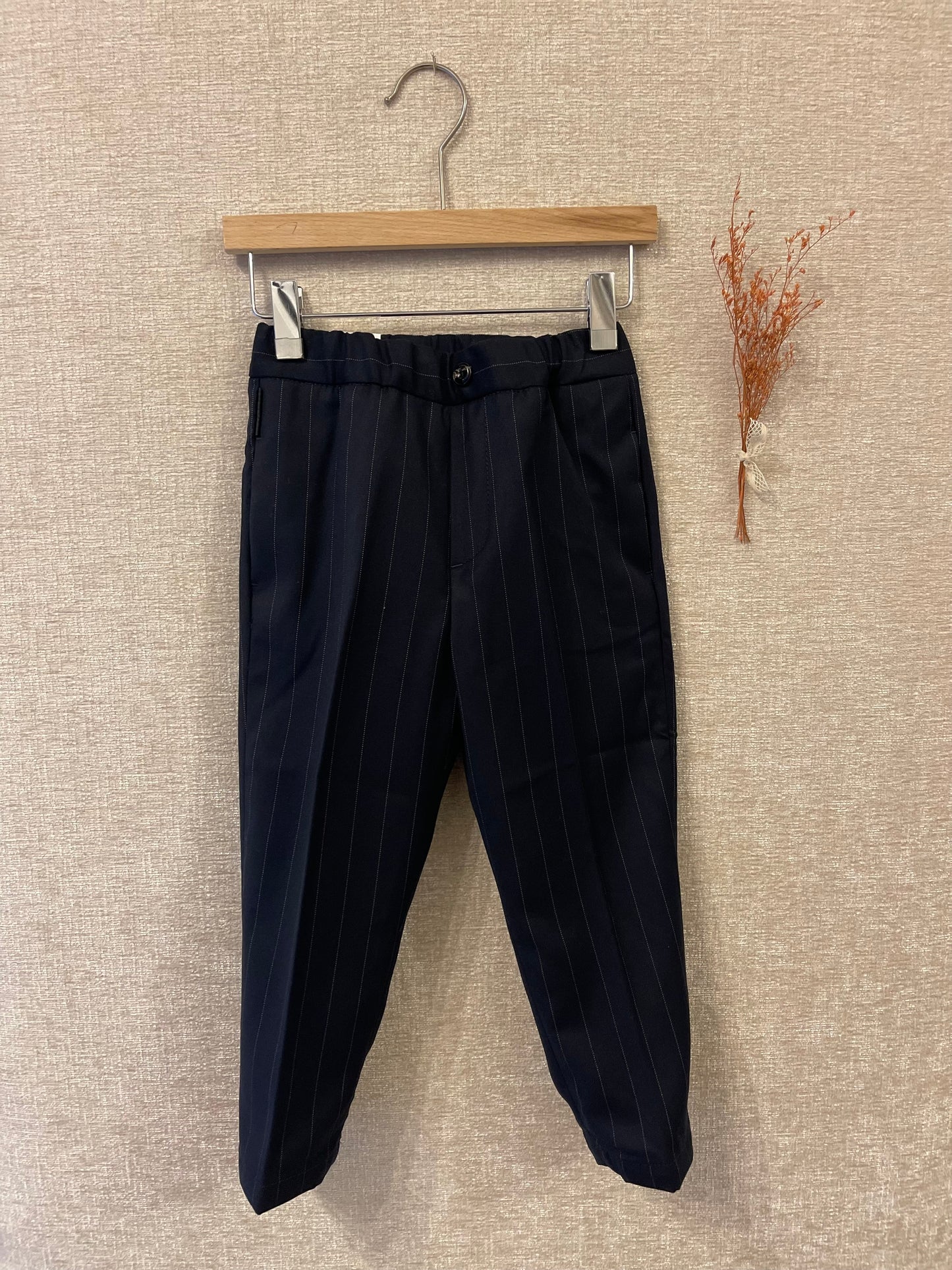 Pantalone gessato militare/navy