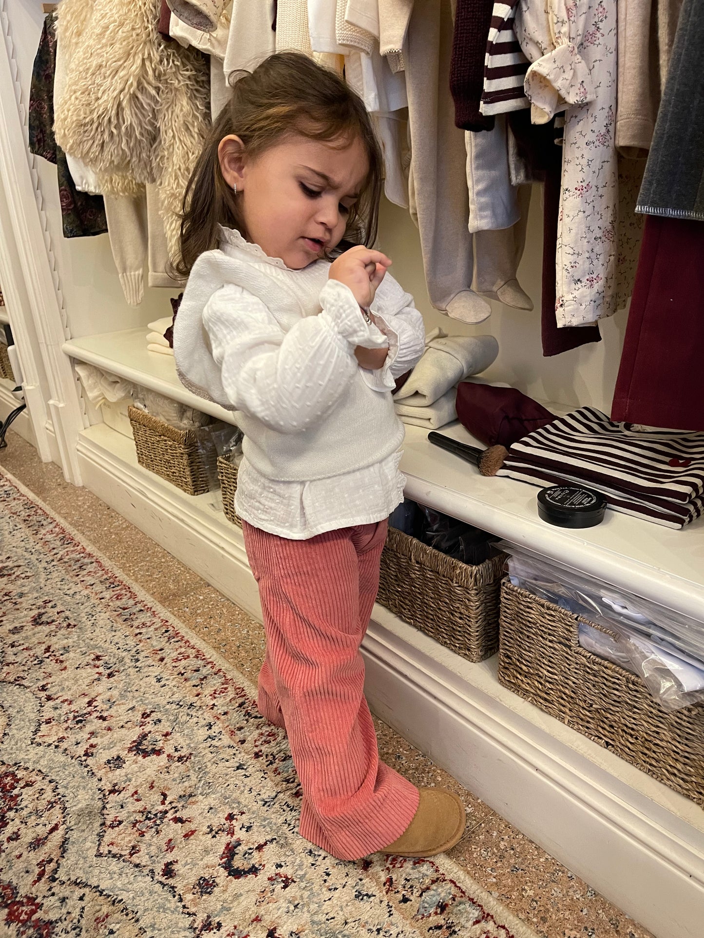 Gilet bianco con dettagli glitter