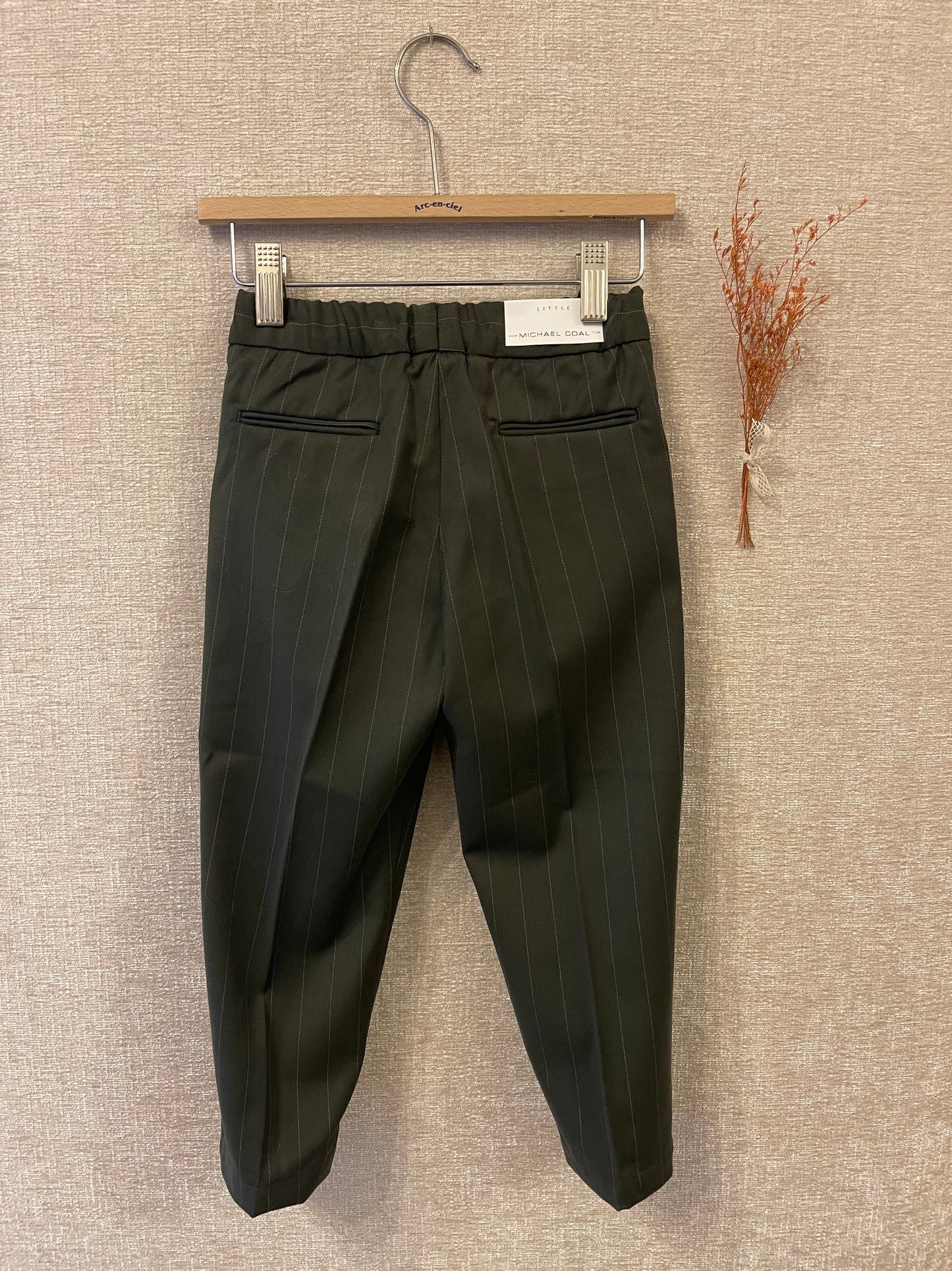 Pantalone gessato militare/navy