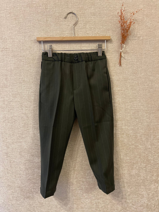Pantalone gessato militare/navy