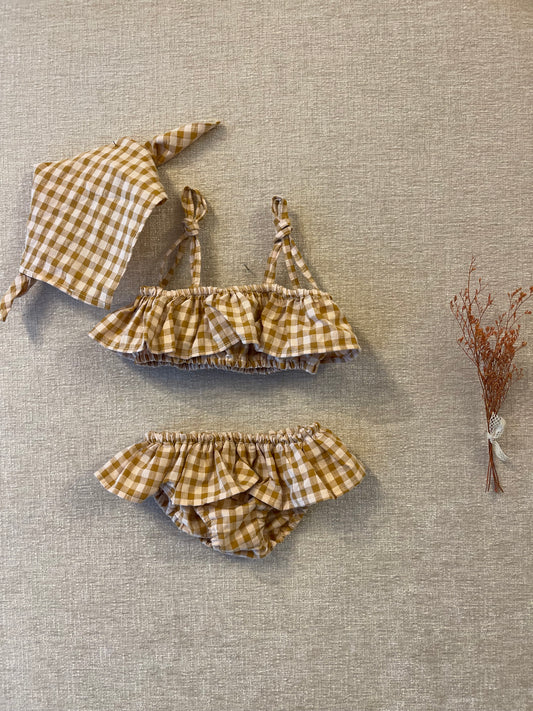 Costumino + bandana in cotone Babe & Tess