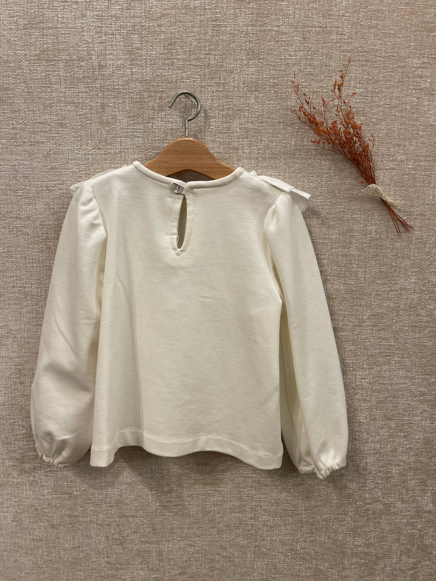 Maglione con doppio volant